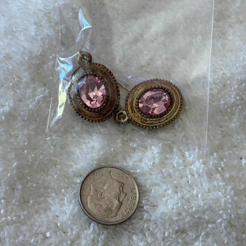 Gold and Pink Earings